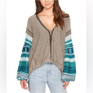 Free People Knit Long Sleeve Sweater